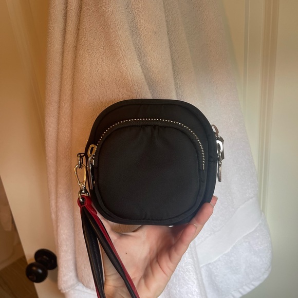 Prada cargo nylon wristlet pouch in black - Picture 4 of 6